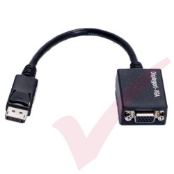 DisplayPort Male to HD15 VGA Female Adaptor