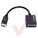 Display Port Male - HD15 VGA Female 15cm Black