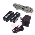 Cat5e VGA Extender to 80Mtr local + Remote+ PSU Unit