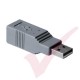 Grey - USB 2.0 B Female to A Male Gender Changer Coupler