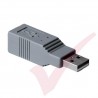 USB 2.0 B Female to A Male Gender Changer Coupler