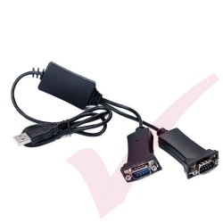 USB 2.0 to Serial RS232 DB9 Dual Adapter
