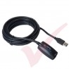 5 Metre Black - USB 3.0 Active Extension Cable - A Male to A Female