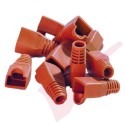 RJ45 Snagless Bubble Boot, 10 Pack Orange