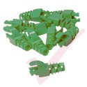 Snagless Slimline Crimp High Density 6MM Boot, 10 Pack Green