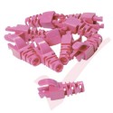 Snagless Slimline Crimp High Density 6MM Boot, 10 Pack Pink