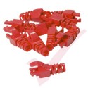 Snagless Slimline Crimp High Density 6MM Boot, 10 Pack Red