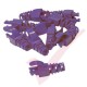 Snagless Slimline Crimp High Density 6MM Boot, 10 Pack Purple