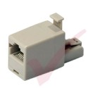 RJ45 M - F Crossover Adapter - Beige