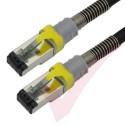 Black - Patchsee Cross Over FTP LSZH Cat6a RJ45 Lead