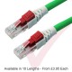 Green - Lockable Cat6 UTP 24AWG LS0H RJ45 Security Patch Cord with Key