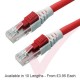 Red - Lockable Cat6 UTP 24AWG LS0H RJ45 Security Patch Cord with Key
