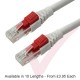 White - Lockable Cat6 UTP 24AWG LS0H RJ45 Security Patch Cord with Key