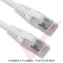 White - RJ45 ROLLOVER Cat5e UTP PVC Booted labelled rollover