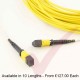 Yellow - MTP-MTP Type B (KeyUp KeyDown) MPO OS2 24 Core Fibre Trunk Cassette Cable