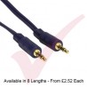 Dark Blue - 3.5mm Stereo Male - Male Audio Cable