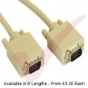 Beige - SVGA HD15 Male-Male Cable