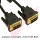 Black - DVI-D Single Link M-M Monitor Cable 