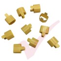 10 Pack - IEC C13  Power Cord Contact Retention Sleeve for (connect to C14 Inlet) Yellow