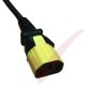 10 Pack - IEC C13  Power Cord Contact Retention Sleeve for (connect to C14 Inlet) Yellow