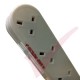 2.0 Metre White 10 Way Socket Surge & Spike Protected Vertical Power Block