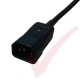 Vertical UK Socket to C14 Plug with 3 Metre Trailing Cable Rack PDU