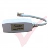 Secondary Leaded 0.2Mtr Telephone Adaptor RJ45 to BT Socket White