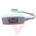 ADSL Phone Filter Passive 0.2Mtr Leaded Adapter 1x BT Plug to 1x BT Socket