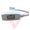 ADSL Phone Filter Passive 0.2Mtr Leaded Adaptor 1x BT Plug to 1x BT Socket