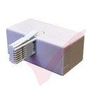 BT Double Adapter - BT Plug to 2x BT Sockets White