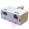 ADSL Microfilter (T Shaped) BT Plug to BT & RJ11 Sockets