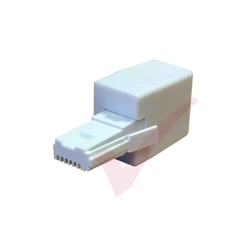 Generic UK BT RJ11 Plug Male To Dual BT (UK) RJ11 Female Telephone