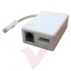ADSL Microfilter (Leaded 0.1Mtr Passive) BT Plug to BT & RJ11 Sockets White