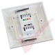 Excel Cat5e Single Faceplate with 1x RJ45 White Module 
