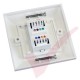 Excel Cat6 Single Faceplate with 1x RJ45 White Module 