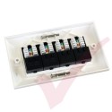 Excel Cat5e Double Faceplate with 4x RJ45 Modules Black