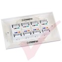 Excel Cat6 Double Faceplate with 4x RJ45 Modules White
