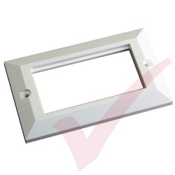 Excel Double Gang Bevelled Faceplate 100-716