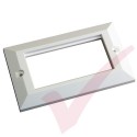 Excel Double Gang Bevelled Faceplate