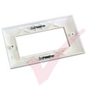Excel Double Gang Bevelled Faceplate