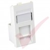 Excel Cat5e RJ45 UTP Low Profile Module White 100-760