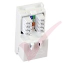 Excel Cat5e RJ45 UTP Low Profile Module White