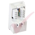 Excel Cat6 UTP Low Profile Module White