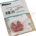 Panduit RJ45 Blockout Device - 10 Data Comm Jack Inserts and Removal Tool in Red PSL-DCJB