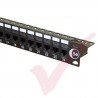24 Port Cat5e Patch Panel 1U UTP Coupler