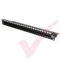 24 Port Cat5e Patch Panel 1U UTP Coupler