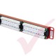 Excel 24 Port Cat5e Patch Panel 1U UTP Punch Down - Red