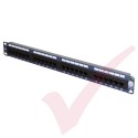 Excel 24 Port Cat5e Patch Panel 1U UTP Punch Down - Blue