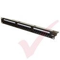 24 Port Cat5e Patch Panel 1U UTP Punch Down