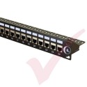 24 Port Cat6a Patch Panel 1U UTP Coupler